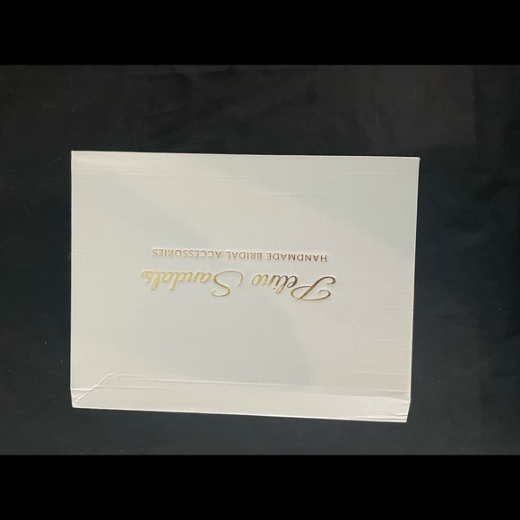 Beaded Wedding Bridal Block Heels - NTW - Size 8.5 - Picture 4 of 6